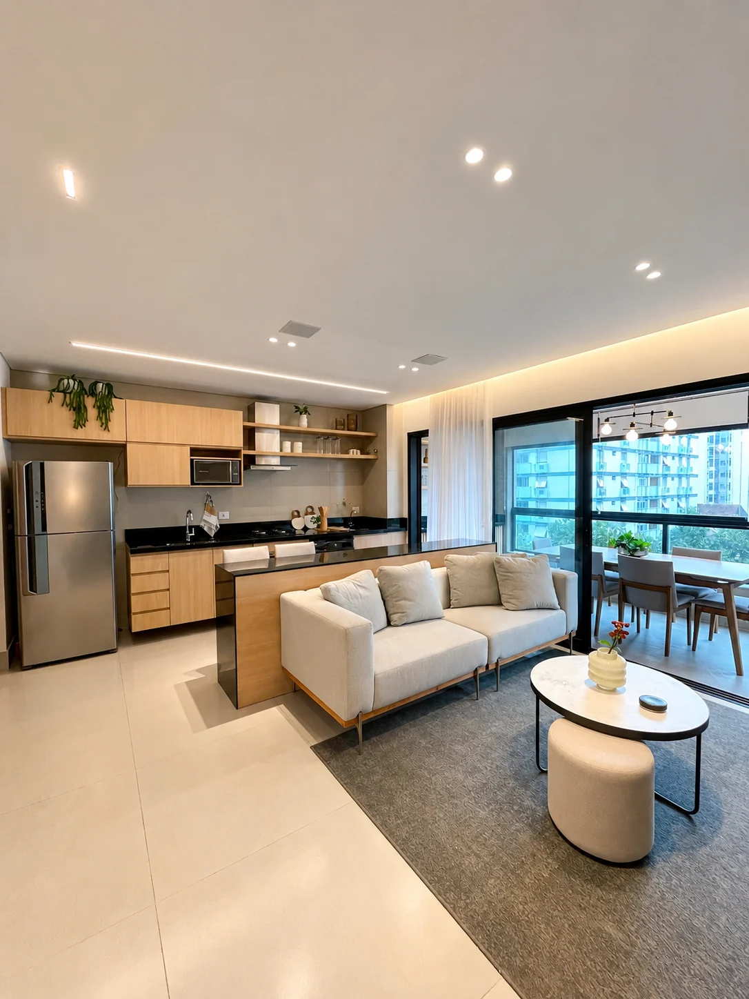 Apartamento decorado do Allure Barão — porteira fechada
